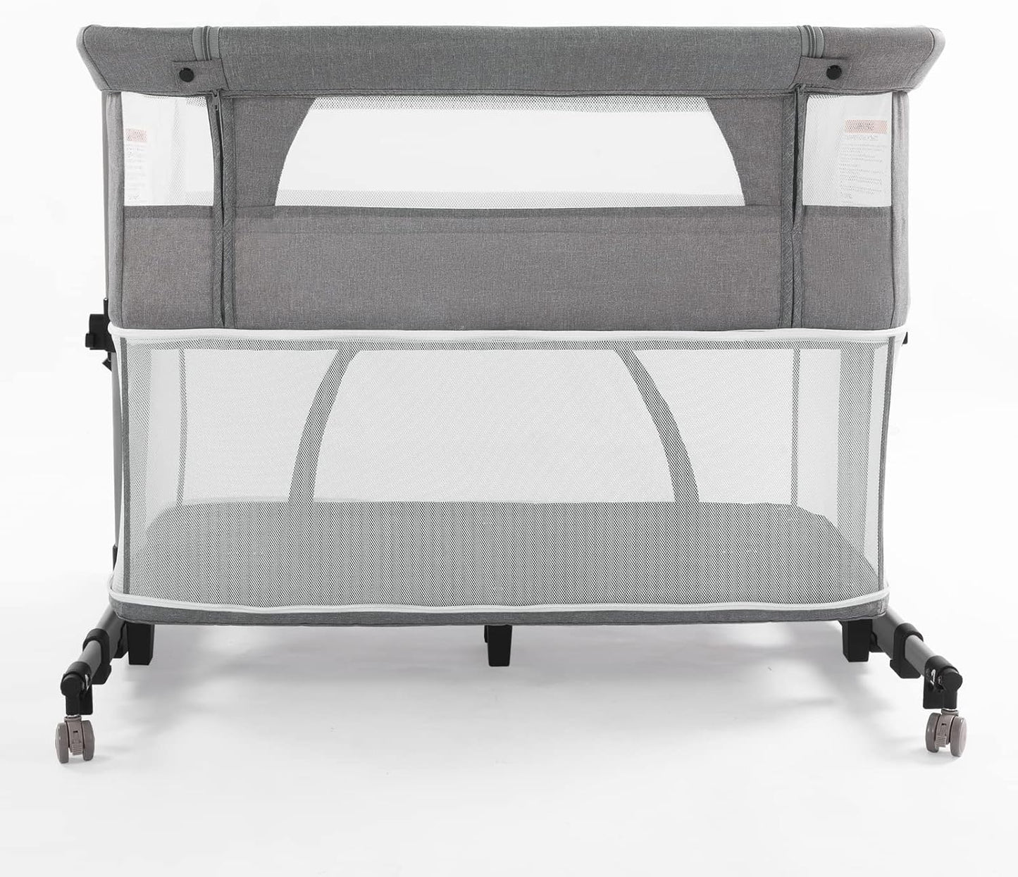 Baby Crib,3 in 1 Bassinet for Baby,Bedside Sleeper Bedside Baby Bassinets Crib for Newborn,Adjustable Portable Baby Bed for Infant/Baby,Gray